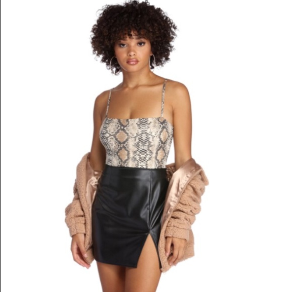 Snake Print Bodysuit